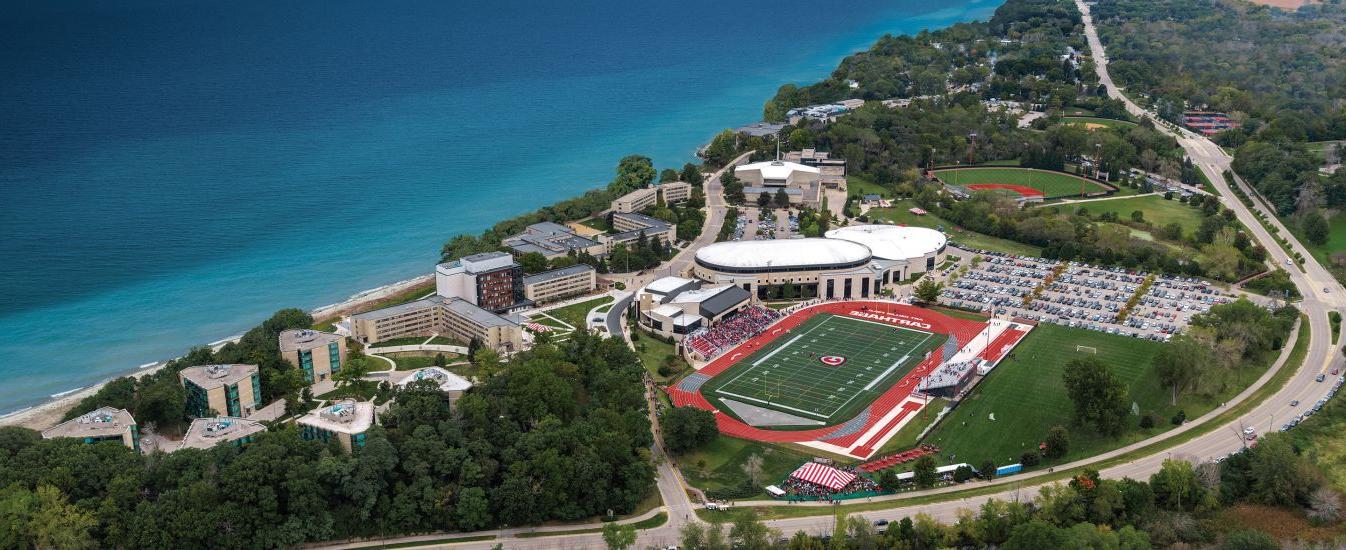 An aerial view of the 博彩网址大全 campus